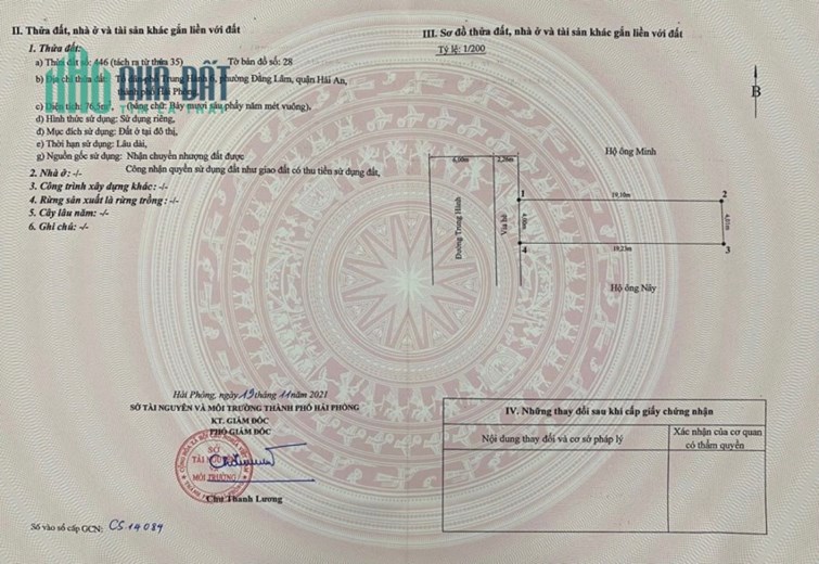 Bán đất mặt đường Trung Hành vị trí đắc địa, GIÁ chỉ 65 triệu/m