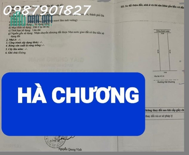 🔴Chính chủ Bán đất đường Hà Chương - Sơn Trà - Đà Nẵng