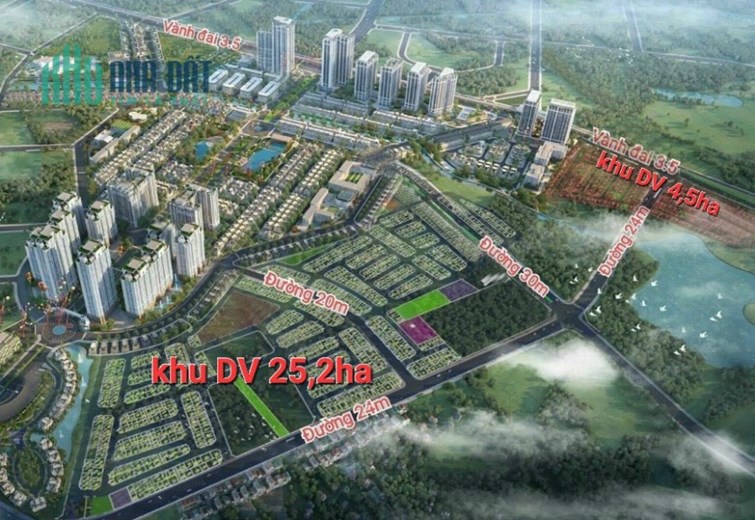 Chính chủ bán lô góc đường 25m đất dịch vụ Vân Canh - Hoài Đức. giá rẻ, vị trí đẹp đắc địa