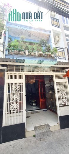 Nhà bán Trệt, Lầu 52.2m2 hẻm thông 154 đường Âu Dương Lân P3Q8