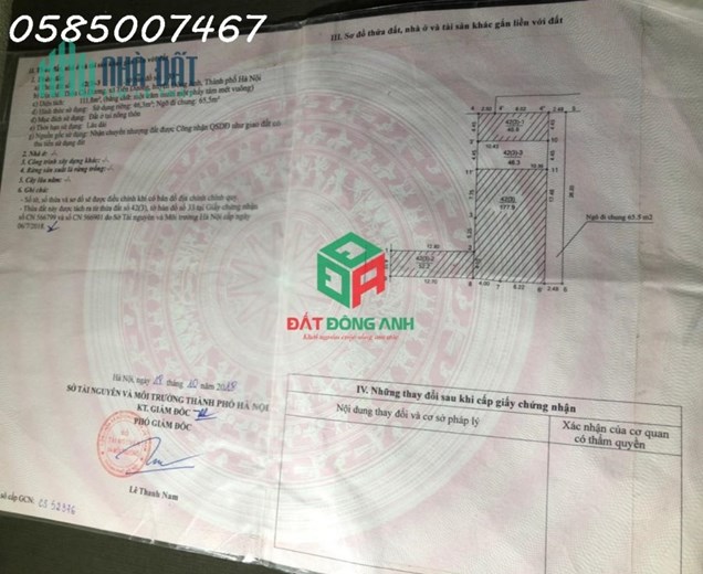 Bán 46m2 Cổ Dương Tiên Dương ô tô con vào đất hơn tỷ