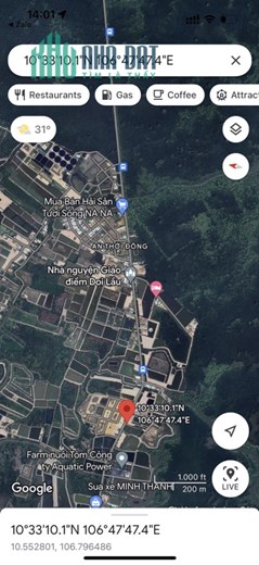 Bán đất mặt tiền Lý Nhơn, Xã An Thới Đông, Cần Giờ Giá 4tỷ