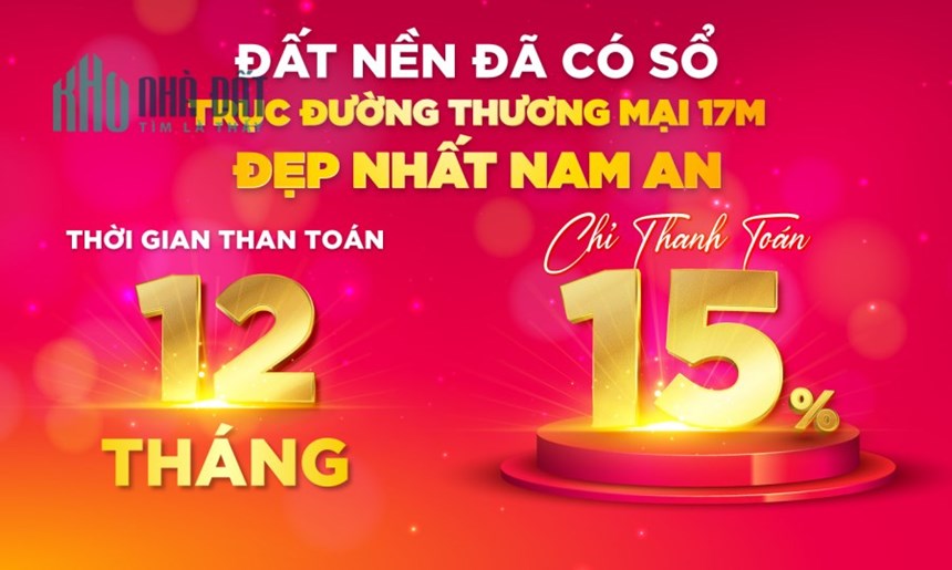 Đại lộ thương mại 17m nam an bàu bàng thanh toán linh hoạt 12 tháng