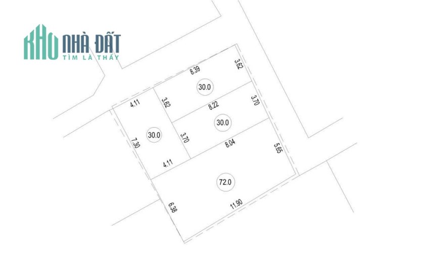 Bán đất Vạn Phúc - Hà Đông- Hà Nội- 90m2 - Lô góc ô tô đỗ cửa- 7,2 tỷ