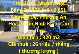 MẶT BẰNG ĐẸP- GIÁ TỐT - CHO THUÊ Nhanh Mặt Bằng Tại Quận Ninh Kiều - Cần Thơ