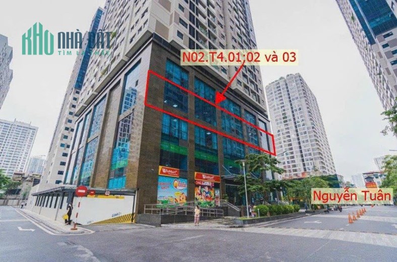 Quận Thanh Xuân bán 03 lô sàn văn phòng 397,6m2 sổ đổ lâu dài ký HĐMB chủ đầu tư