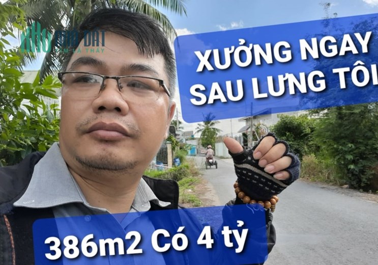 386m2 Xưởng  (Ở đâu Rẻ Hơn) Hà Duy Phiên Bình Mỹ Củ Chi TPHCM có 4 tỷ
