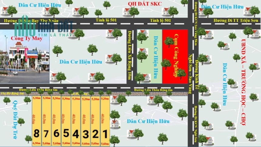 đất thổ cư phân khúc giá rẽ ở HỢP LÝ - TRIỆU SƠN