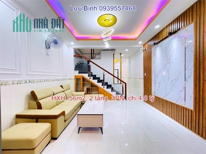 Ngộp!  Phan Huy Ích, Phường 12, Gò Vấp – HXH, 56m2, 2 tầng, 4.8 tỷ