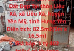 ĐẤT ĐẸP - GIÁ TỐT -Chính Chủ Cần Bán Lô Đất Đẹp Tại Yên Mỹ-Hưng Yên