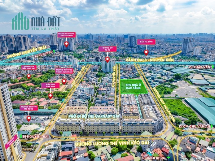 Bán shophouse 2 mặt đường đường Lương Thế Vinh kéo dài, 115m2, 36 tỷ