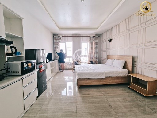 Cho thuê căn hộ full nội thất-gan ngã tư hàng xanh-ĐH HUTECH,Đh UEF