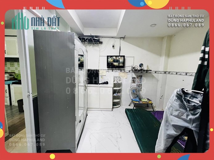 QGV. Bán CHDV 13P gần MT Phan Văn Trị, TN 50 triệu/th. Ngang 4.5M, 79m2, 5T.