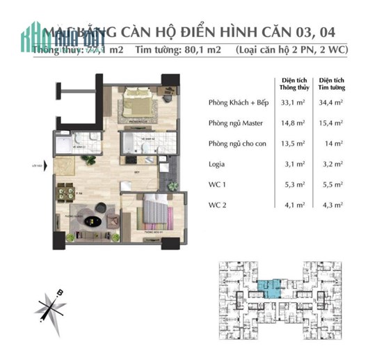 BÁN CĂN HỘ 82M2, 3PN, 2VS TẠI EURO WINDOW RIVER PARK ĐÔNG TRÙ
