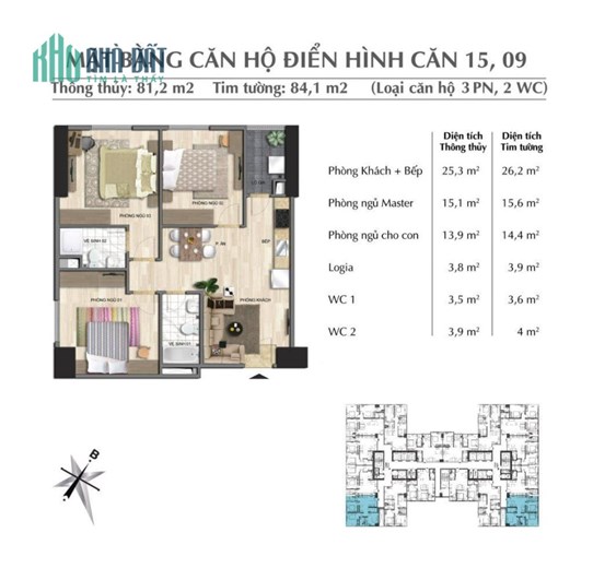 BÁN CĂN HỘ 82M2, 3PN, 2VS TẠI EURO WINDOW RIVER PARK ĐÔNG TRÙ