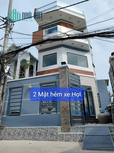 Nhà 4 tầng 96m2 căn góc 2 mặt tiền hẻm he hơi đg Lâm Hoành  An Lạc Bình Tân 5.7 tỷ