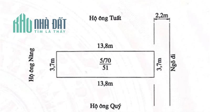 Bán nhà phố Trung Lực, 51m 3 tầng sân cổng riêng, GIÁ chỉ 2.45 tỉ