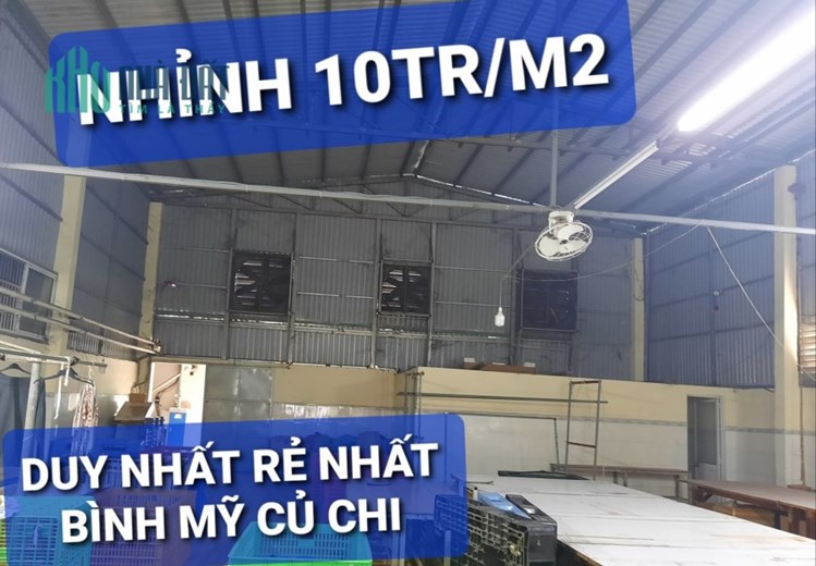 Ở đâu Rẻ Hơn - Hà Duy Phiên Bình Mỹ Củ Chi TPHCM Xưởng 386m2 có 4 tỷx