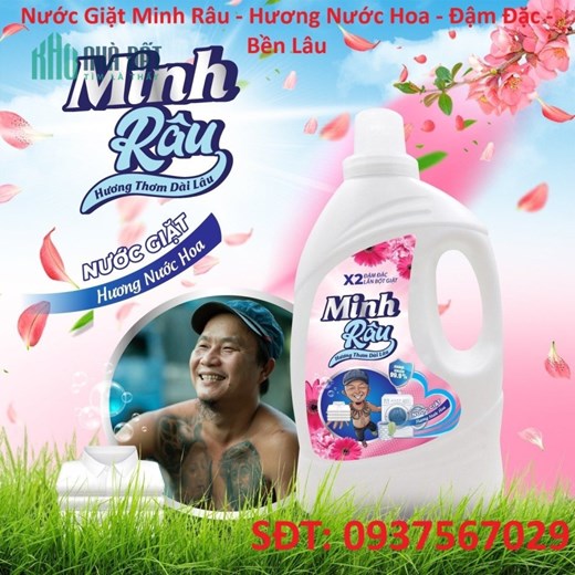 Nước Giặt Minh Râu - Hương Nước Hoa - Đậm Đặc - Bền Lâu