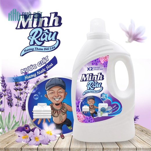 Nước Giặt Minh Râu - Hương Nước Hoa - Đậm Đặc - Bền Lâu