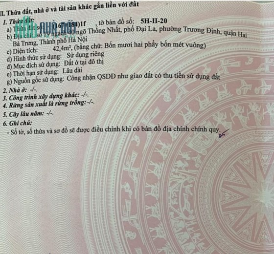 ĐẤT LỘC VƯỢNG KHÍ - SỔ ĐẸP MÊ LI - CHỦ NHÀ THIỆN CHÍ - GIÁ THÌ MỀM NHŨN 42M CHỈ 2TỶ85