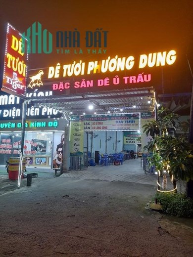 SANG NHƯỢNG LỖ QUÁN DÊ TƯƠI XÂY MỚI NẰM TRÊN QL 1.