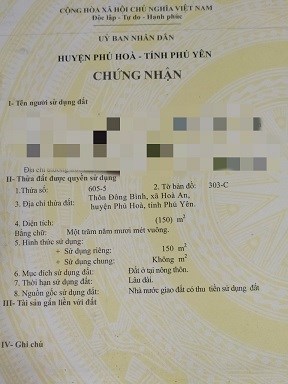 BÁN ĐẤT THỔ CƯ 6*25M, MẶT TIỀN DH27 (QH 16M) DƯỚI CẦU CHUI ĐÔNG BÌNH-XÃ HÒA AN