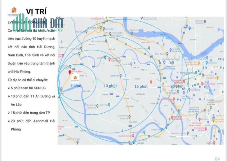 1 KĐT hiện đại và đồng bộ. sản phẩm mới được mang tên “ EVERGREEN TRÀNG DUỆ” AN DƯƠNG – HẢI PHÒNG.