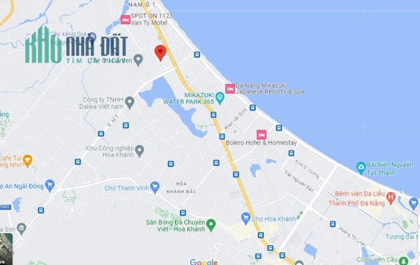 Đất Mặt Tiền Hàm Trung 7 cạnh KCN Hoà Khánh 81m2, 1.75 tỷ
