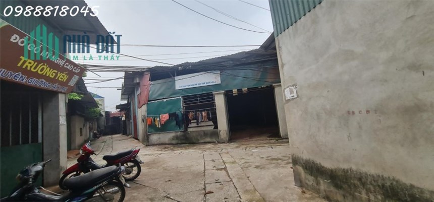 Thanh lý xưởng gỗ Phù Khê, Bắc Ninh - 598m2, lô góc, mặt tiền 21m và 31m. Miễn TG