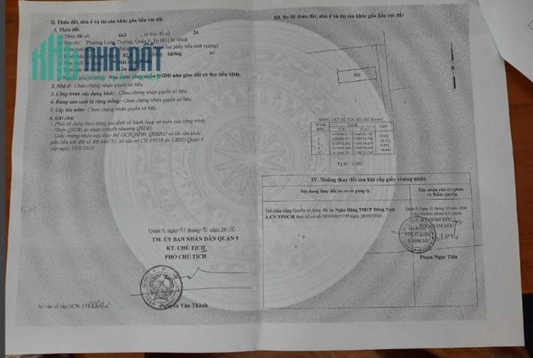 Cần bán Đất Hẻm xe tải Nguyễn Duy Trinh, TP thủ Đức- Giá :3,7tỷ