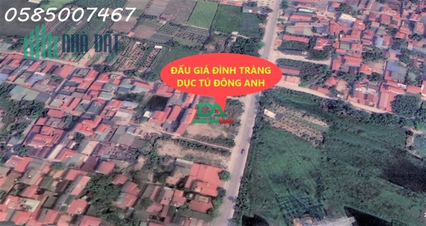 Bán 70m đất đấu giá Đình Tràng Dục Tú Đông Anh