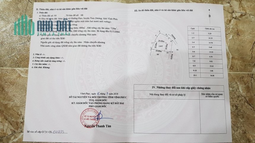 Bán lô 4210m2 mặt đường TL310, Hướng Đạo, Tam Dương Giá: 45 tỷ .Liên hệ: 0986.454.393 - 0986.797.222