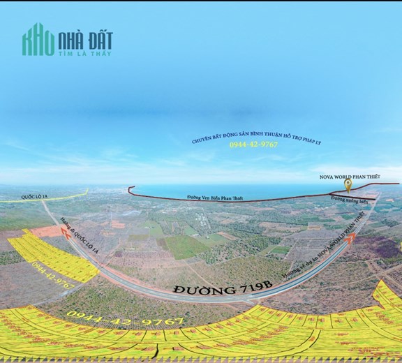Đất vườn Hàm Mỹ gần đường 719B, Novaworld vị trí đẹp giá tốt đầu tư