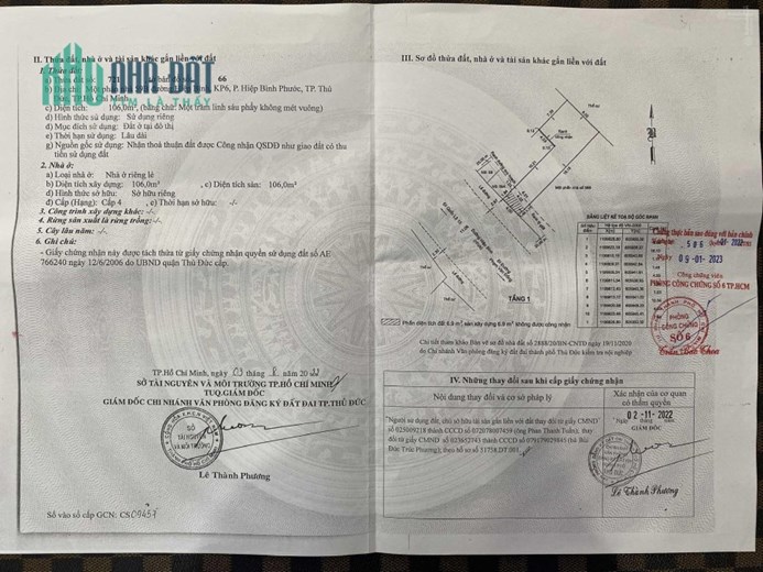 Cần bán gấp giảm 700 triệu, nhà mặt tiền đường Hiệp Bình, phường HBP TP Thủ Đức