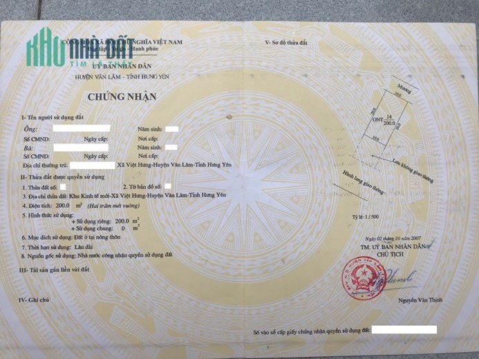 Chính Chủ Cần Bán Đất Full Thổ Cư Tại Xã Việt Hưng, Huyện Văn Lâm, Hưng Yên – Giá Rẻ.