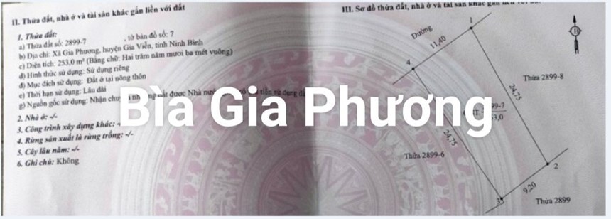 NHÀ ĐẤT ĐẸP - GIÁ TỐT - Chính Chủ Bán Gấp 2 Lô Đất Tại xã Gia Phương- Gia Viễn và  Ninh Phúc -TP