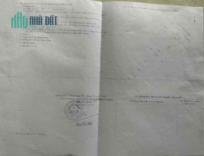 HOT !!! CẦN BÁN GẤP - Chính Chủ Bán Căn Nhà Vị Trí Đắc Địa Tại TP Cà Mau
