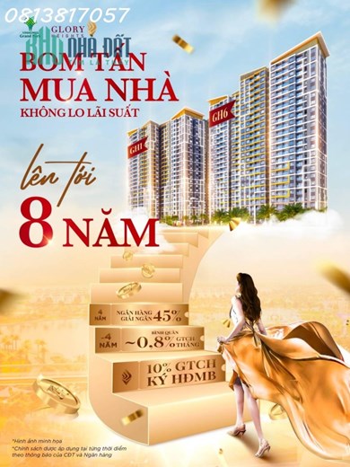 Căn hộ 3PN View đẹp nhất, Giá rẻ nhất Glory Heights, Trả trước 10%, Góp chỉ 1%/ tháng