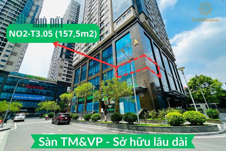 Bán nhanh lô góc sàn văn phòng 157,5m2 - Sở hữu lâu dài đẹp nhất quận Thanh Xuân tiền thuê 470tr/năm