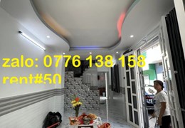 CHO THUÊ nhà 3 tầng HXH Lạc Long Quan Quận 11 – Giá thuê 18 triệu/tháng 4PN 3WC gần Đầm Sen nhà mới