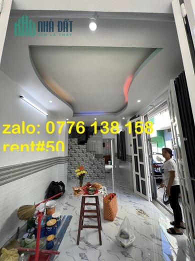 CHO THUÊ nhà 3 tầng HXH Lạc Long Quan Quận 11 – Giá thuê 18 triệu/tháng 4PN 3WC gần Đầm Sen nhà mới
