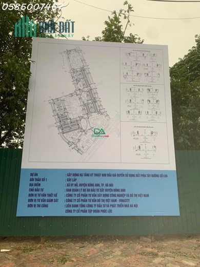 BÁN ĐẤT ĐẤU GIÁ DỰ ÁN KHU ĐÔ THỊ TÂY CỔ LOA XÃ UY NỖ ĐÔNG ANH KINH DOANH