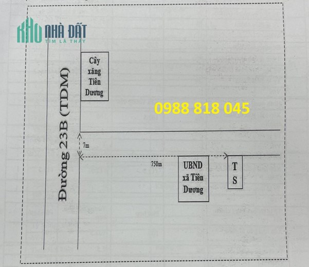 Bán đất xã Tiên Dương, mặt đường QL 23B huyện Đông Anh, TP Hà Nội, 193m2, mặt tiền 7.8m, hướng Đông