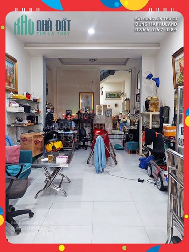 QGV. 6,x tỷ. Nhà MẶT TIỀN Kinh Doanh gần chợ An Nhơn. 67m2, 2T, sổ vuông.