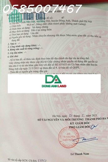 Bán đất đấu giá thôn Tiên Hội xã Đông Hội huyện Đông Anh ngay sát Vinhomes Cổ Loa