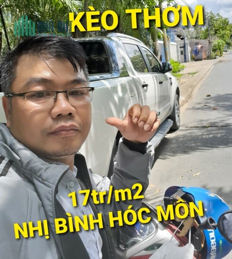 Nhỉnh 17tr/m2 Bán Đất Tặng Xưởng(3 tỷ) Nhị Bình Hóc Môn TPHCM