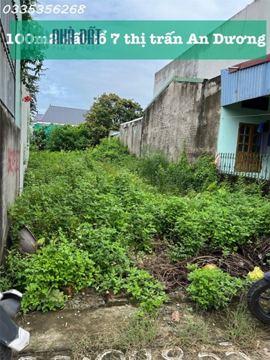 Bán đất tổ 7 thị trấn AN DƯơng, 100m2 ngang 5 giá hơn 1 tỷ