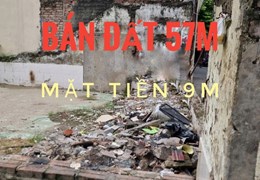 Bán đất Phạm Văn Đồng-57m- lô góc-MT9m- gần phố- chỉ 5 tỷ 7