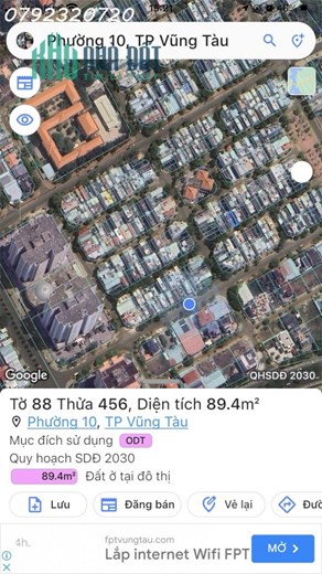 Bán đất khu TTĐT chí linh 1 phường 10, diện tích 89m ngang 5,4m hướng ĐN
